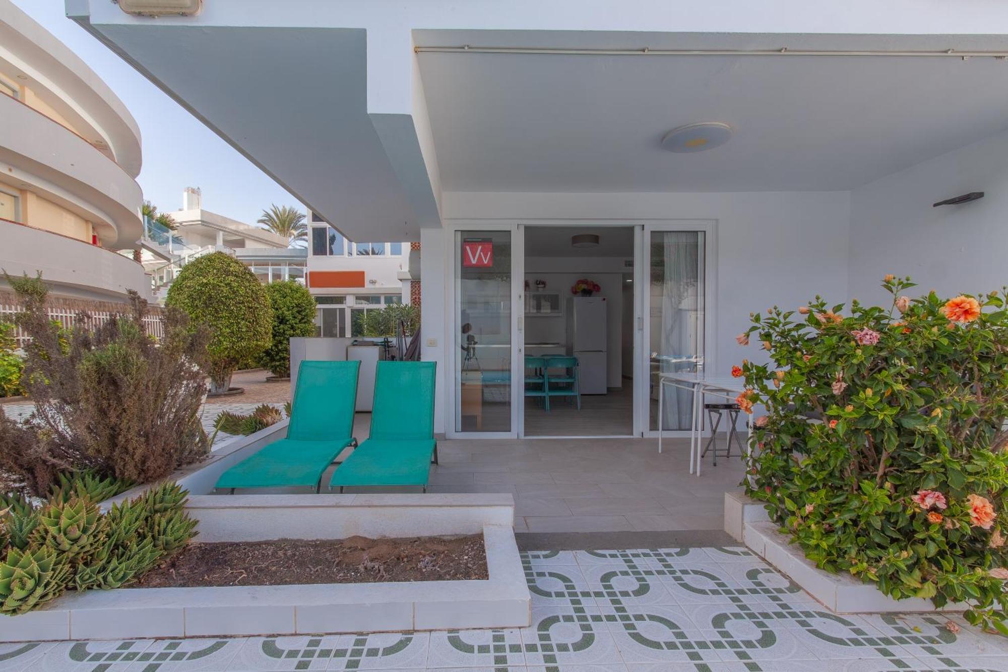 Apartamento Con Terraza Y Piscina En Playa Del Ing 플라야 델 잉글스 외부 사진